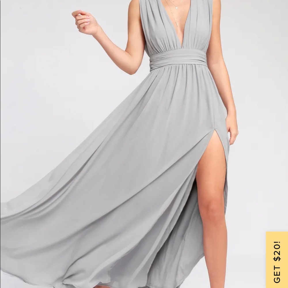 Lulu’s Heavenly Hues Chiffon Maxi Dress